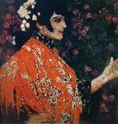 The Woman of spanish had on a shawl red Alexander